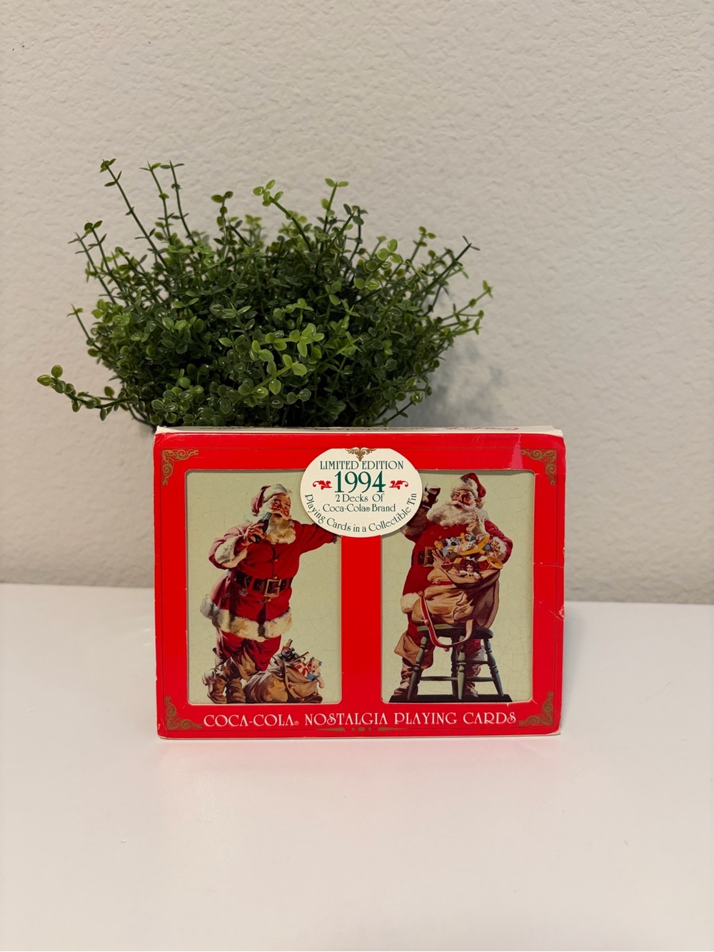 Vintage 1994 Coca Cola Nostalgia Playing Cards (2 Decks Factory Sealed)
